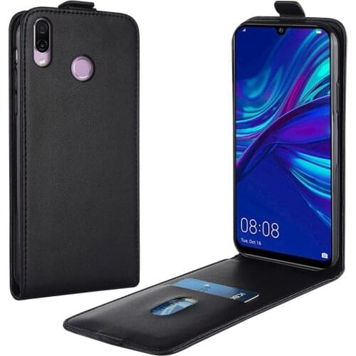 Flip Up and Down Leather Case for Huawei P Smart 2019 POT-LX1RUA POT-LX3 6.21'' Vertical Cover for P Smart2019 Case Phone Bag