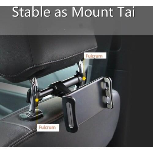 360 Degree Rotation Adjustable Car Phone Holder Tripod Car Tablet Stand Holder Car Seat Back Rear Pillow Holder