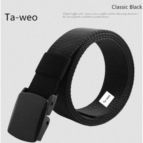 Ta-weo automatic buckle Nylon Belt, Men Army Tactical Belt, Male Military Canvas Waistband, Cummerbunds Strap Good Quality