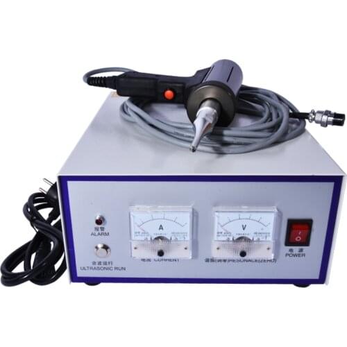 Hand-held ultrasonic plastic welding machine, Including the transducer, generator, tool head, handle 28 kHz/500W 220V and 110V