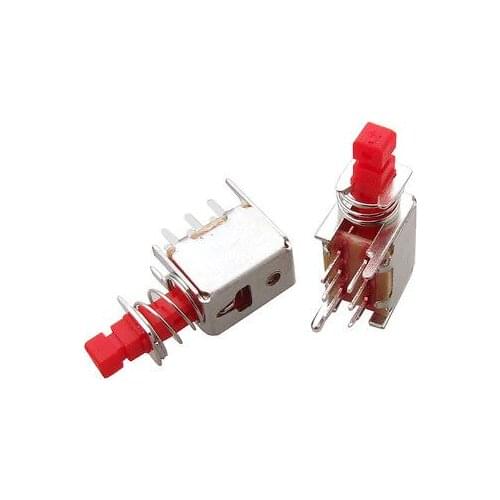 Latching Self Locking Unidirectional Push Button Switch 6 Pin