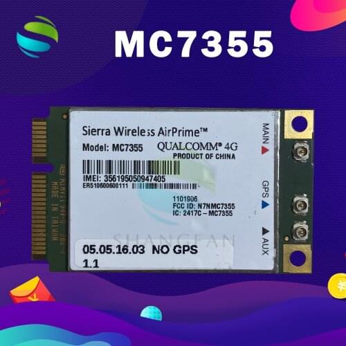 Sierra Wireless AirPrime MC7355 AT&T 4G LTE /HSPA+ 100Mbps PCI-E M.2 Module WiFi WWAN Card