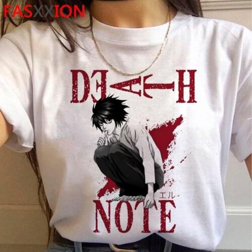 Death Note Shinigami Ryuk tshirt clothes men plus size vintage japanese print aesthetic clothes top tees streetwear harajuku