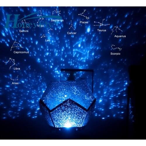 HoneyFly LED Stary Sky Nightlight USB DC 3D Constellation Project Night Lamp Original Dreamcatcher Home Planetarium