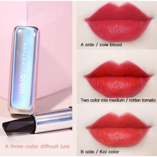 Sky Fantasy Three-Color Lipstick Silky Lip Full Color Waterproof Non-Stick Cup Easy To Color Portable One Lipstick TSLM1