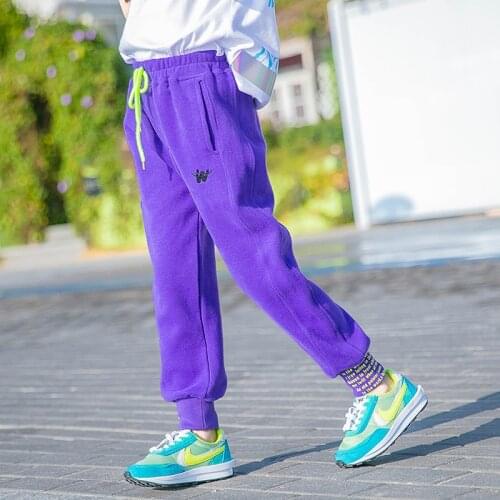 8 10 years Kids Girls Spring Casual Pants 2021 New Sweatpants