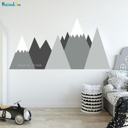 Rolling Hills Vinyl Wall Sticker Large Size Mountains Baby Kids Room Cute Nursery Pattern Home Decor Removable YT5407