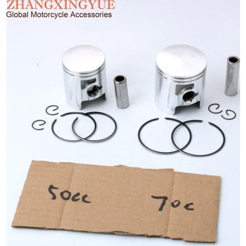50cc 70cc Piston Kit for Derbi GPR 50 Nude R - Replica Racing EBS050 Senda50 Euro2 2-Stroke 40mm 47mm Motorcycle