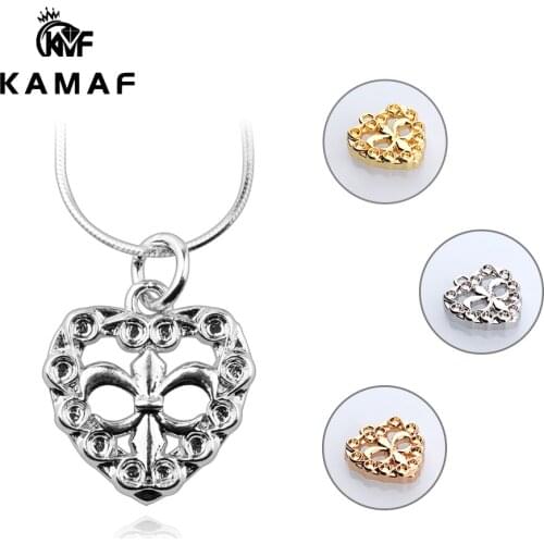 10pcs Fashion Sweet Peach Heart with Cross Pendant Necklace Hollow Bracelet Jewelry Accessories 17mm*16mm