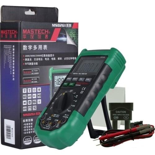 Mastech MS8268 Auto Range Digital Multimeter Full protection ac/dc ammeter voltmeter ohm Frequency electrical tester diode test