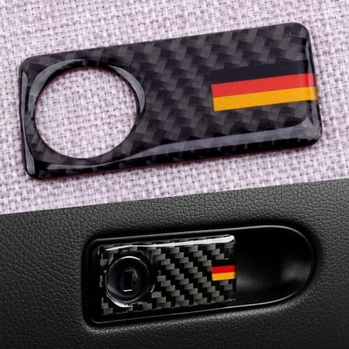 CITALL Car Copilot Glove Storage Box Handle Panel Trim Fit for Mercedes Benz C Class W204 2007-2011 2012 2013 2014 Carbon Fiber