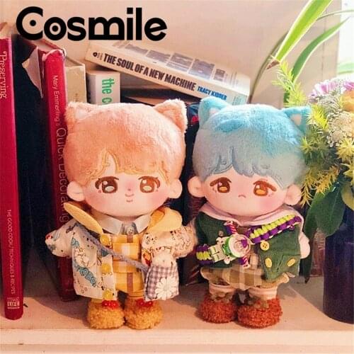 Cosmile Handmade Kpop Star Suga Jimin Plush 20cm Ear Doll Body Stuffed Toy Cotton Soft New Xmas Gift C