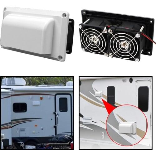 For Camper Trailer Motorhome Boat Marine Yacht Car Accessories 12V 25W Caravan Side Air Vent Ventilation Exhaust Fan