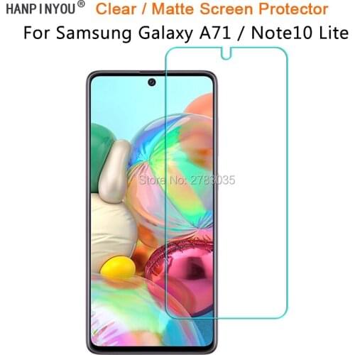 For Samsung Galaxy A71 A715F / Note10 Lite N770F Clear Glossy /Anti-Glare Matte Screen Protector Protective Film Guard