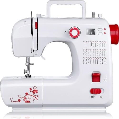 Home sewing machine with LCD screen and microcomputer with 30 kinds of stitches and thick seaming