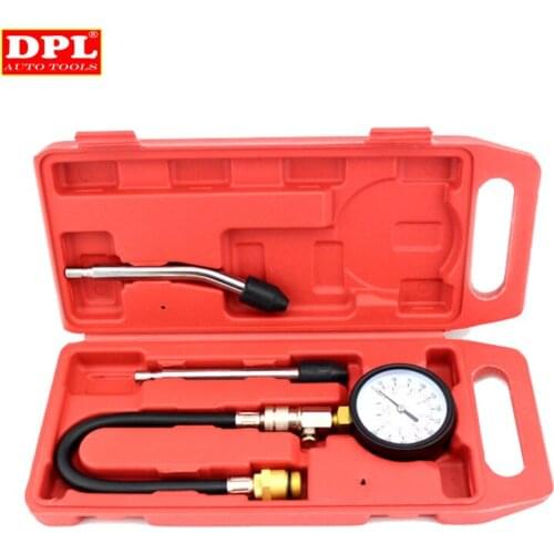 G324 Engine Automotive Compression Tester Gauge With Bend Bar 0-300psi