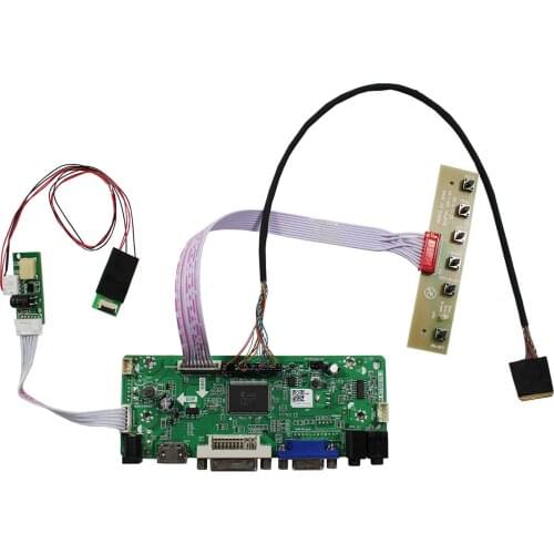 HD-MI DVI VGA AUDIO LCD Controller Board Work for LVDS Interface LCD Screen ompatible Work With 12.3inch 1920x720 HSD123IPW1-A00