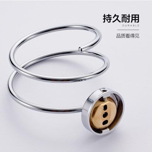 304 Stainless Steel Chrome Hair Dryer Bracket Bathroom Hair Salon Bathroom Copper Hair Dryer