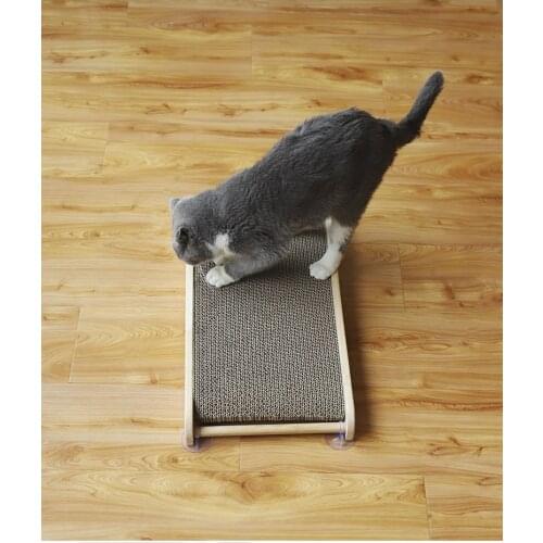 Cat Scratching Pad Board Mat Scratcher For Cats Toy Paper Material Cardboard