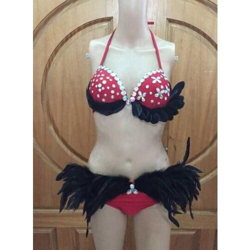 Latin dance Samba accessories Fashion exquisite headdress feathers Delicate dance shows accessories