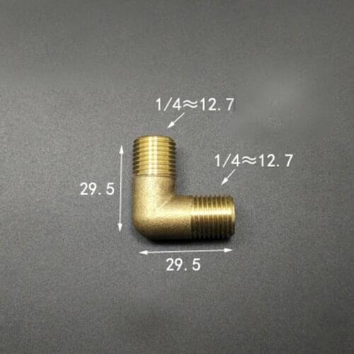 Brass 90 Degree Elbow DN8 1/4" BSP male Pipe Fitting Adapter Coupling Connector