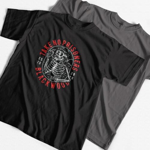 COOLMIND 100% cotton top quality print men T shirt casual loose skull priint streetwear men Tshirt o-neck big size t-shirt tees