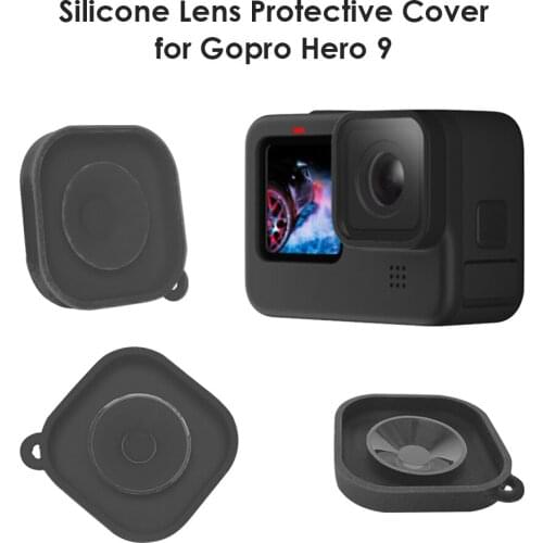 Soft Silicone Lens Cap for GoPro Hero 9 Camera Anti-drop Dust rotective Lens Cover for GoPro Hero9 Black Action Camera