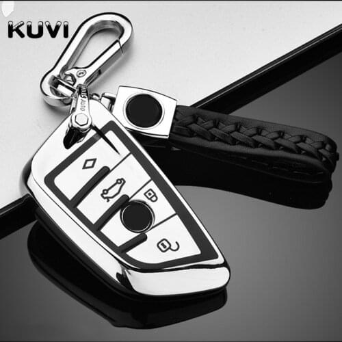 Soft TPU Car Styling Key Case Key Cover Shell Protector for BMW X5 F15 X6 F16 G30 7 Series G11 X1 F48 F39 Keyless