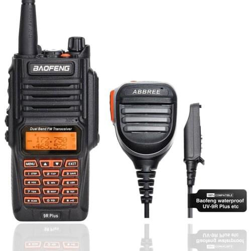 Upgrade Baofeng UV-9R Plus IP68 Waterproof Dual Band BF-UV9R 10W Walkie Talkie 10KM Long Range Ham Radio With 780 Speaker Mic