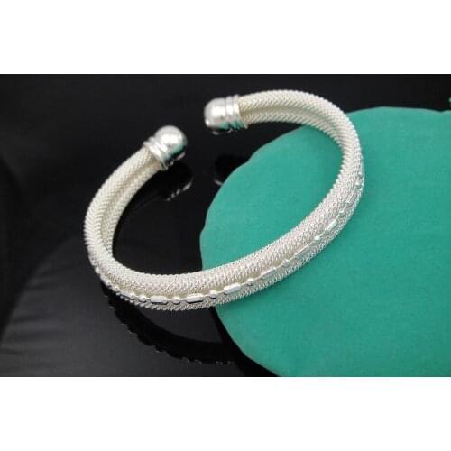 Wholesale fashion jewelry Bracelets , M925 Silver color Bracelets & bangle . jewelry, B319