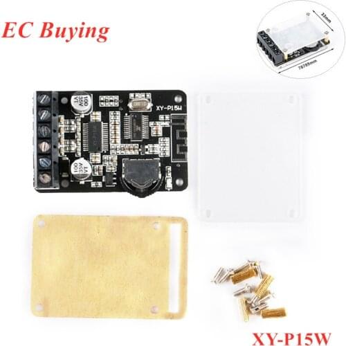 10W/15W/20W Stereo BLE 5.0 Power Amplifier Board 12V/24V BLE5.0 High Power Digital Amplifier Module XY-P15W with Shell