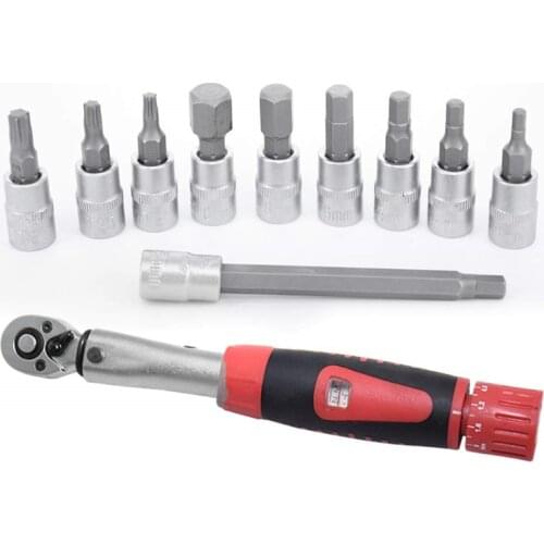 Portable Rust-proof 2-24Nm Bicycle Set Repair Tools Kit Ratchet Mechanical Torque Spanner Manual Wrenches with Black Box
