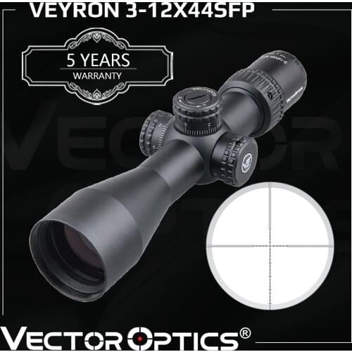 Vector Optics Veyron FFP 3-12x44 Ultra Compact Airgun Riflescope Scope First Focal Plane .223 7.62 AR15 Air Rifle 1/10 Mil