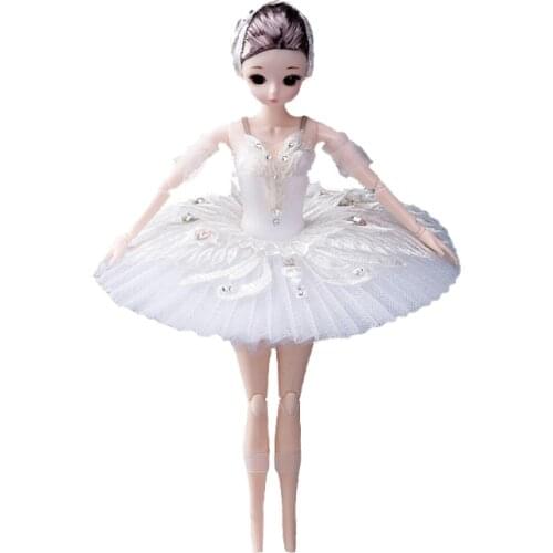 Princess Odette Ballerina Doll White Swan Rotating Ballet Doll Girls Car Ornaments Accessories Dance Competition Prize AC05