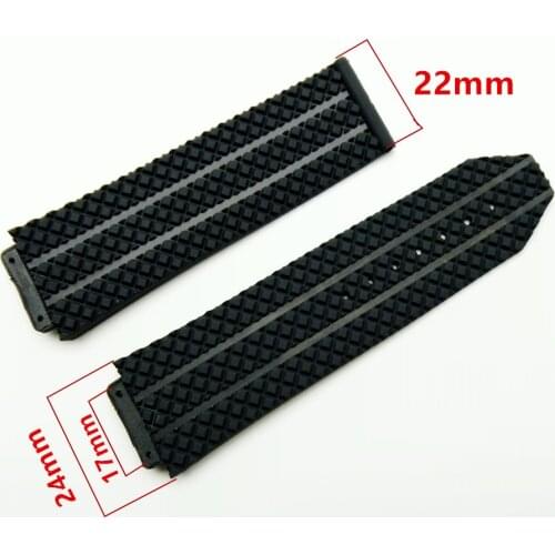 New Watch Accessories Rubber Strap For Hublot Big Bang Series 17mmx24mm Men and Women Watch Band Accessories