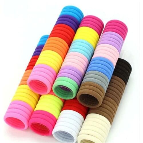 3cm 50pcs/lot Hair Accessories kids Rubber bands Scrunchie Elastic Hair Bands Girls Headband decorations ties Gum for hair