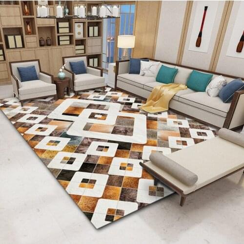 Modern geometric simplicity art carpet for living room bedroom non slip floor mat fashion kitchen area rugs customizable
