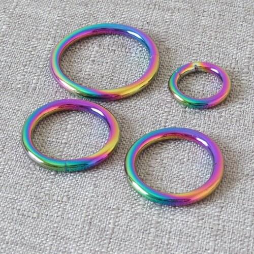 1pcs Strong Metal O Ring Hardware Belt Buckle Clasp Loop For Bag Dog Pet Harness Luggage Backpack DIY Sewing Garment Accessory