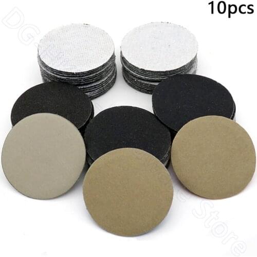 10pcs 2 Inch 50mm Sandpaper Hook and Loop Wet and Dry Flocking Sanding Paper 60 80 100 120 150 180 240 320 400-10000 Grit