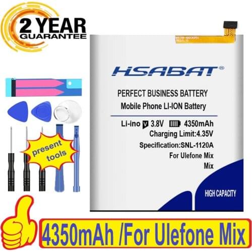 100% Original HSABAT 4350mAh Battery For Ulefone Mix