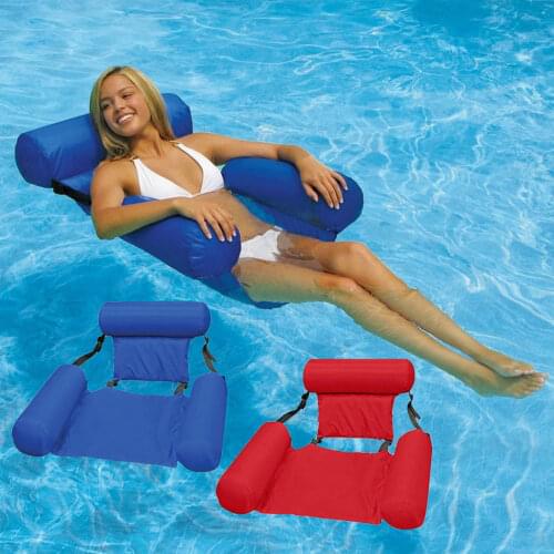 120cm Swimming Pool Float Chair Summer Adult Adjustable Floating Row Inflatable Hammock Portable Swiming Air Mattress Water Bed