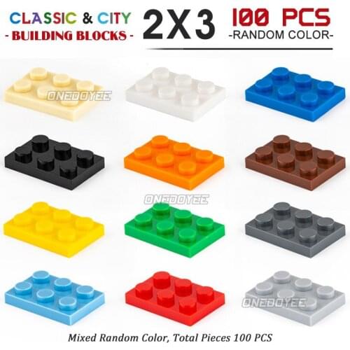 1X1 2X2 4X4 8X8 Classic Building Blocks For Children Toys Kids DIY Colorful Small City Bulk Creative Bricks Model 100-200PCS