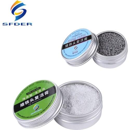 2 in 1 Lead-Free Soldering Iron Tip Refresher Soldering Bits Clean Paste for Oxide Solder Iron Tip Resurrection BGA Welding Tools