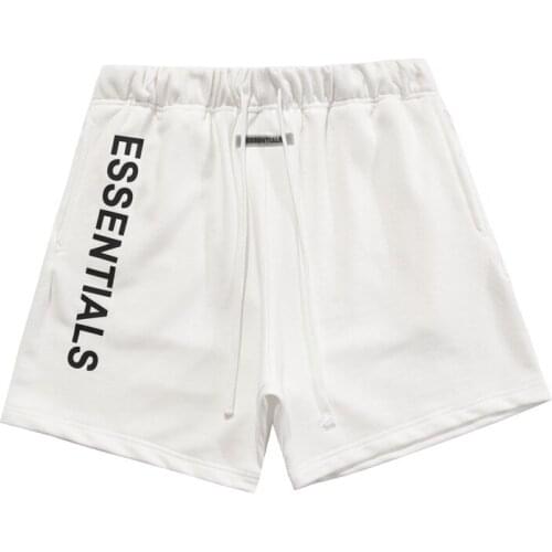 2021 SummerWomen Casual Ess Shorts Cotton Essential Loose High Street Letter Trouser Men Short Pant Couple Wear