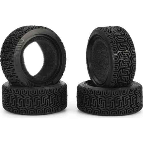 4pcs AX-8014 1/10 Medium Grain Drift RC On-road Car Tyre Rubber Tension Tyre Tire 48mm For Traxxas Upgrade Parts