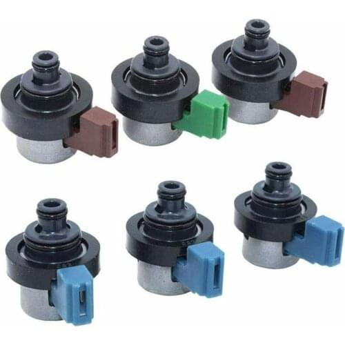 6pcs Solenoid Valve 4EAT Transmission Case Solenoid Valve Kit Automobile Refitting Accessories Metal Parts