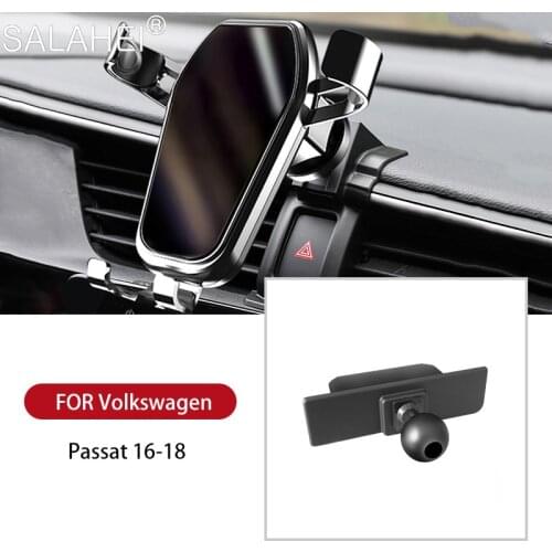 Car Mobile Phone Holder GPS Stand For VW Volkswagen Passat 2016 2017 2018 Air Vent Mount Cradle Smartphone Bracket Accessories
