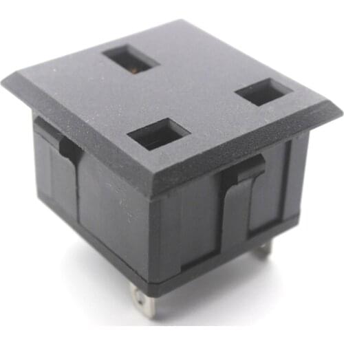 Black CE Coppe UK 3 sprong AC PDU UPS power outlet HK Singapore Malaysia 3pin electrical Panel Receptacle AC socket Type G 13A
