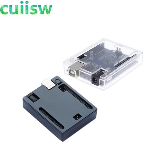Black ABS Plastic Case Shell Transparent Box for Arduino UNO R3
