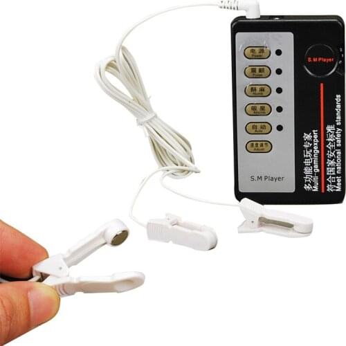 Electric Shock Nipple Clamps Bdsm Toys Fetish Nipple Clip for Women Breast Clitoris Stimulator Adult Games Sex Toys for Couples